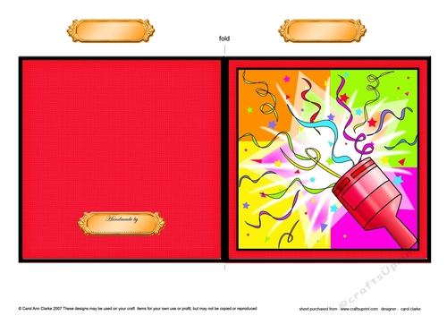 Lets Celebrate - Quick Cut and Fold Card