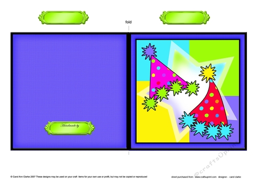 Lets Celebrate - Quick Cut and Fold Card