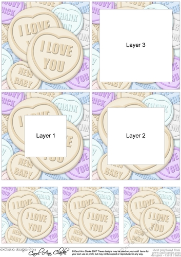 I Love You Sweet Heart - Tunnel Topper