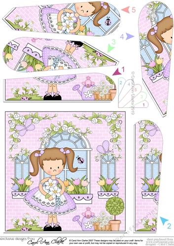 Rose Cottage Girlz Fan Pyramage Topper