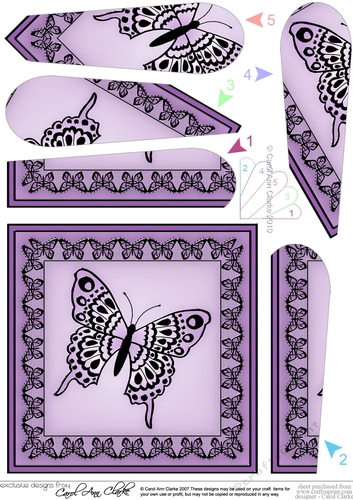 Big Butterfly Fan Pyramage Topper