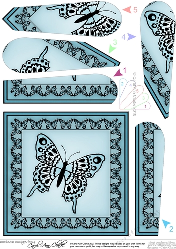 Big Butterfly Fan Pyramage Topper