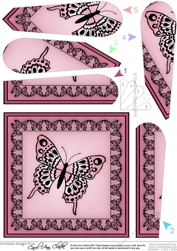 Big Butterfly Fan Pyramage Topper