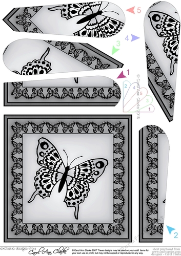 Big Butterfly Fan Pyramage Topper