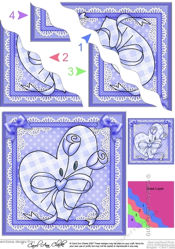 Lovin Heart - Wavy Corner side stacker Topper