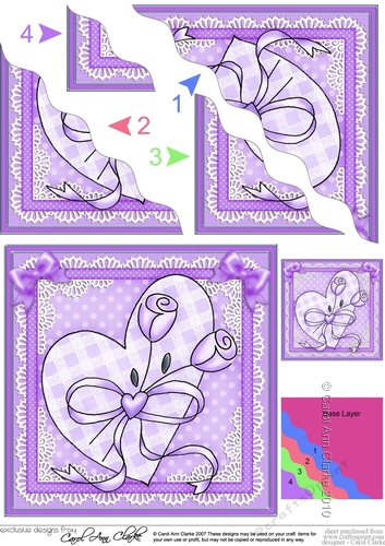 Lovin Heart - Wavy Corner side stacker Topper
