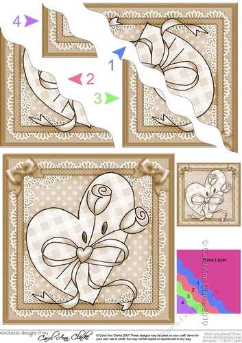 Lovin Heart - Wavy Corner side stacker Topper