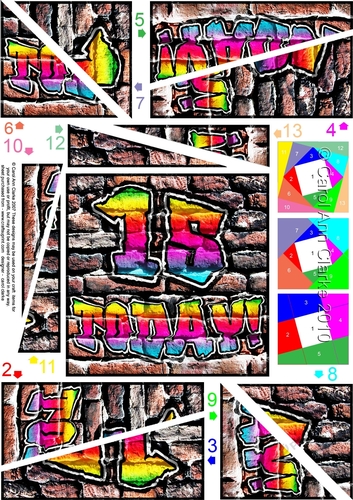 15 Today! - Graffiti Twisted Spiral Side Stacker