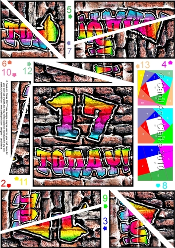 17 Today! - Graffiti Twisted Spiral Side Stacker