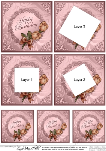 Roses and Metallic Lace - Twisted Tunnel Topper