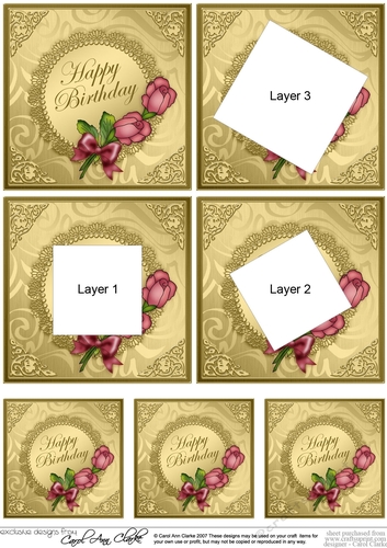Roses and Metallic Lace - Twisted Tunnel Topper
