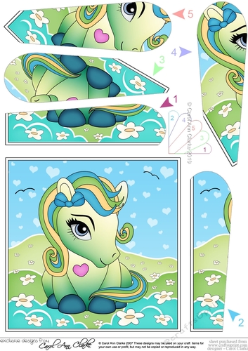 Cute Little Pony Fan Pyramage Topper