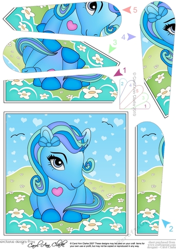 Cute Little Pony Fan Pyramage Topper