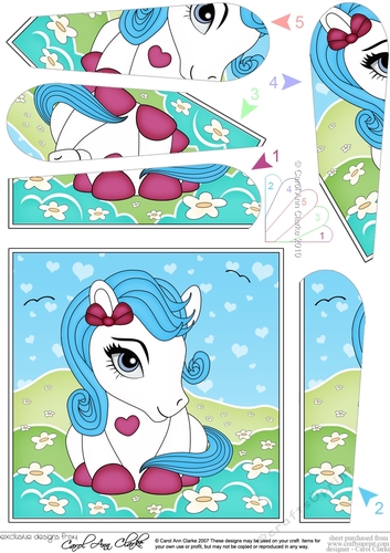 Cute Little Pony Fan Pyramage Topper