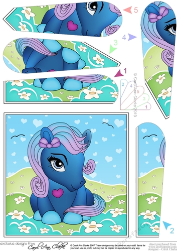 Cute Little Pony Fan Pyramage Topper