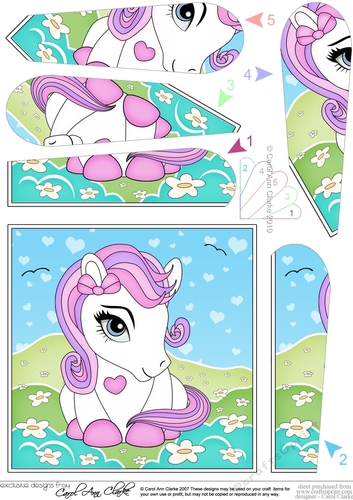 Cute Little Pony Fan Pyramage Topper