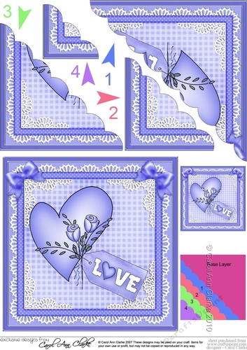 Adorable Hearts - Love Heart - Scallop Corner Stacker