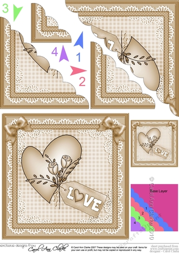Adorable Hearts - Love Heart - Scallop Corner Stacker