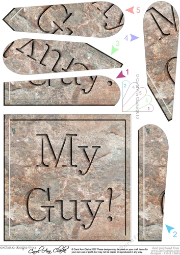 My Guy! - Set in Stone Fan Pyramage Topper