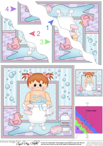 Cute Little Bathtub Toddler - Wavey Corner Stacker
