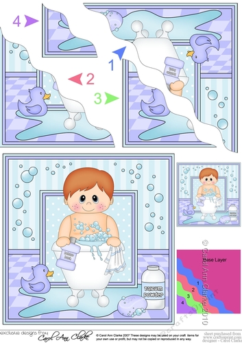 Cute Little Bathtub Toddler - Wavey Corner Stacker