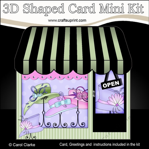 3D Shaped Card Kit - Little Hat Shop 