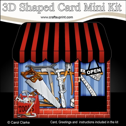 3D Shaped Card Kit - Little Tool Shop 
