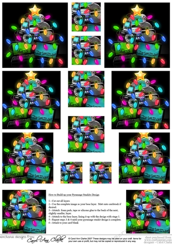 Christmas Gadgets & Gizmos Pyramage sheet