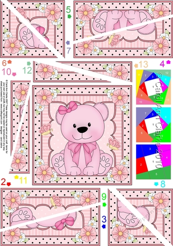 Cute Little Bear Twisted Spiral Side Stacker