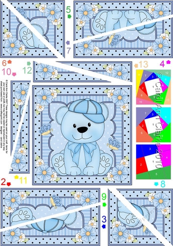 Cute Little Bear Twisted Spiral Side Stacker