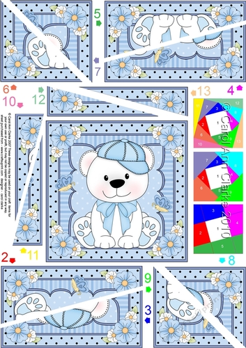 Cute Little Bear Twisted Spiral Side Stacker