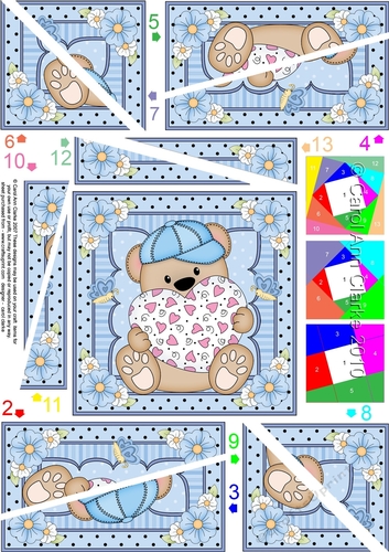 Cute Little Bear Twisted Spiral Side Stacker