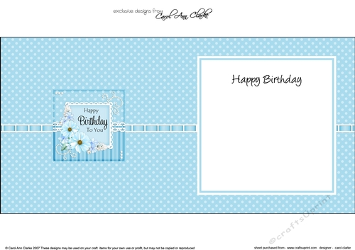 A Touch of Elegance Birthday Flowers Pearls and Lace square landscape insert