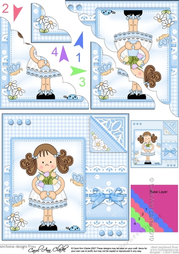 Cute Girlz & Lace Scalloped Corner Stacker