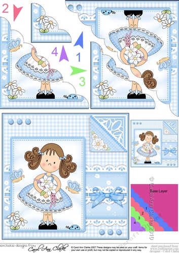 Cute Girlz & Lace Scalloped Corner Stacker