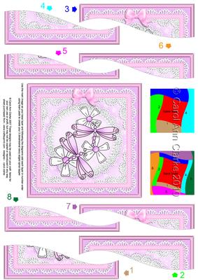 Dreamy Dragonflies Quick Card with Wavy Spiral Side Stacker