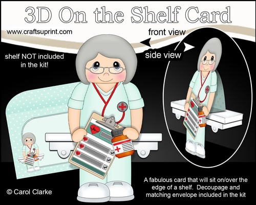 NHS Super Hero - 3D On the Shelf Card Kit
