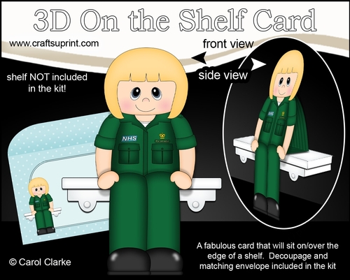NHS Super Hero - 3D On the Shelf Card Kit