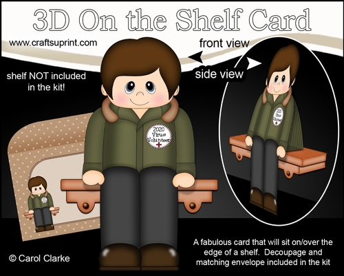 2020 Virus Volunteer - 3D On the Shelf Card Kit