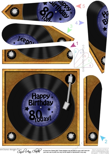 Happy Birthday 80 Today! Vinyl Record - Fan Pyramage Topper