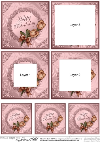 Roses and Metallic Lace Tunnel Topper