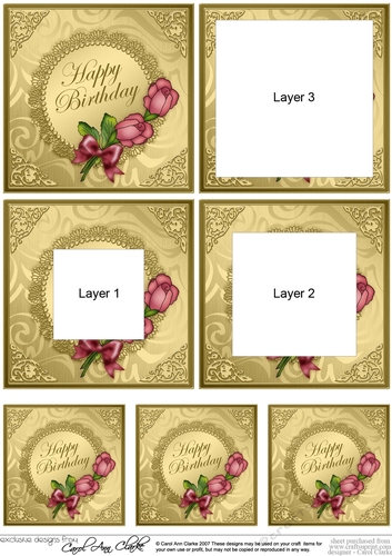Roses and Metallic Lace Tunnel Topper