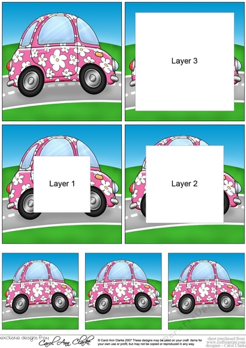 Funky Floral Car Tunnel Topper