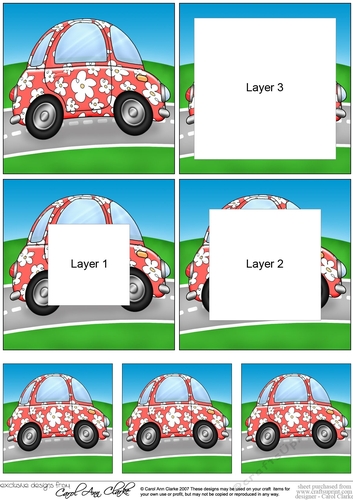 Funky Floral Car Tunnel Topper