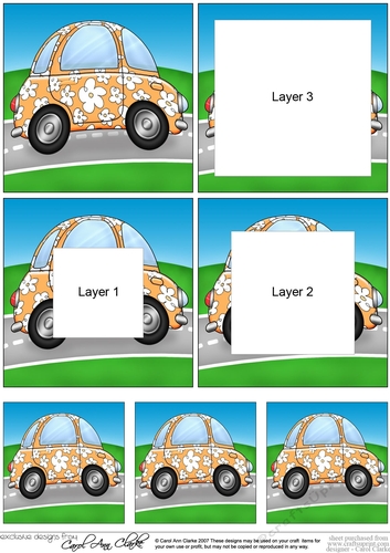 Funky Floral Car Tunnel Topper