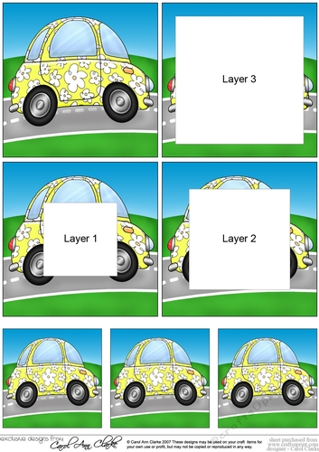 Funky Floral Car Tunnel Topper