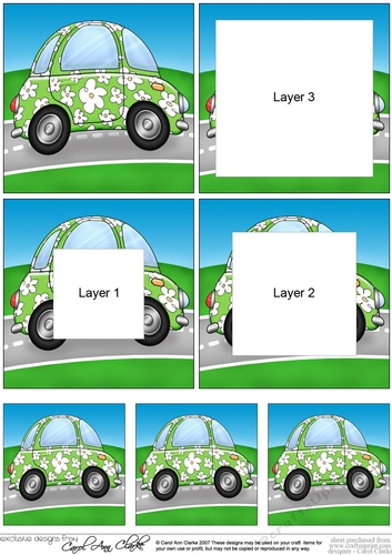 Funky Floral Car Tunnel Topper