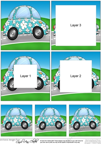 Funky Floral Car Tunnel Topper
