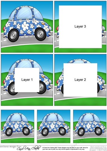 Funky Floral Car Tunnel Topper