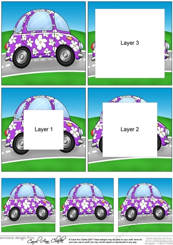 Funky Floral Car Tunnel Topper